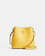 COACH®,MINI TOWN BUCKET BAG,Pebble Leather,Small,Gold/Retro Yellow,Front View