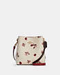 COACH®,MINI TOWN BUCKET BAG WITH LADYBUG FLORAL PRINT,Mini,Gold/Chalk Multi,Front View