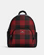 Court Backpack With Buffalo Plaid Print