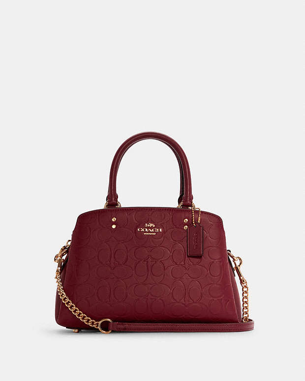 COACH® | Mini Lillie Carryall In Signature Leather
