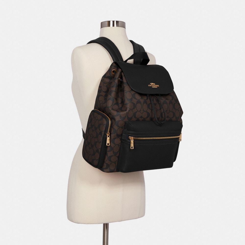 Coach Signature Coated Canvas Baby Backpack