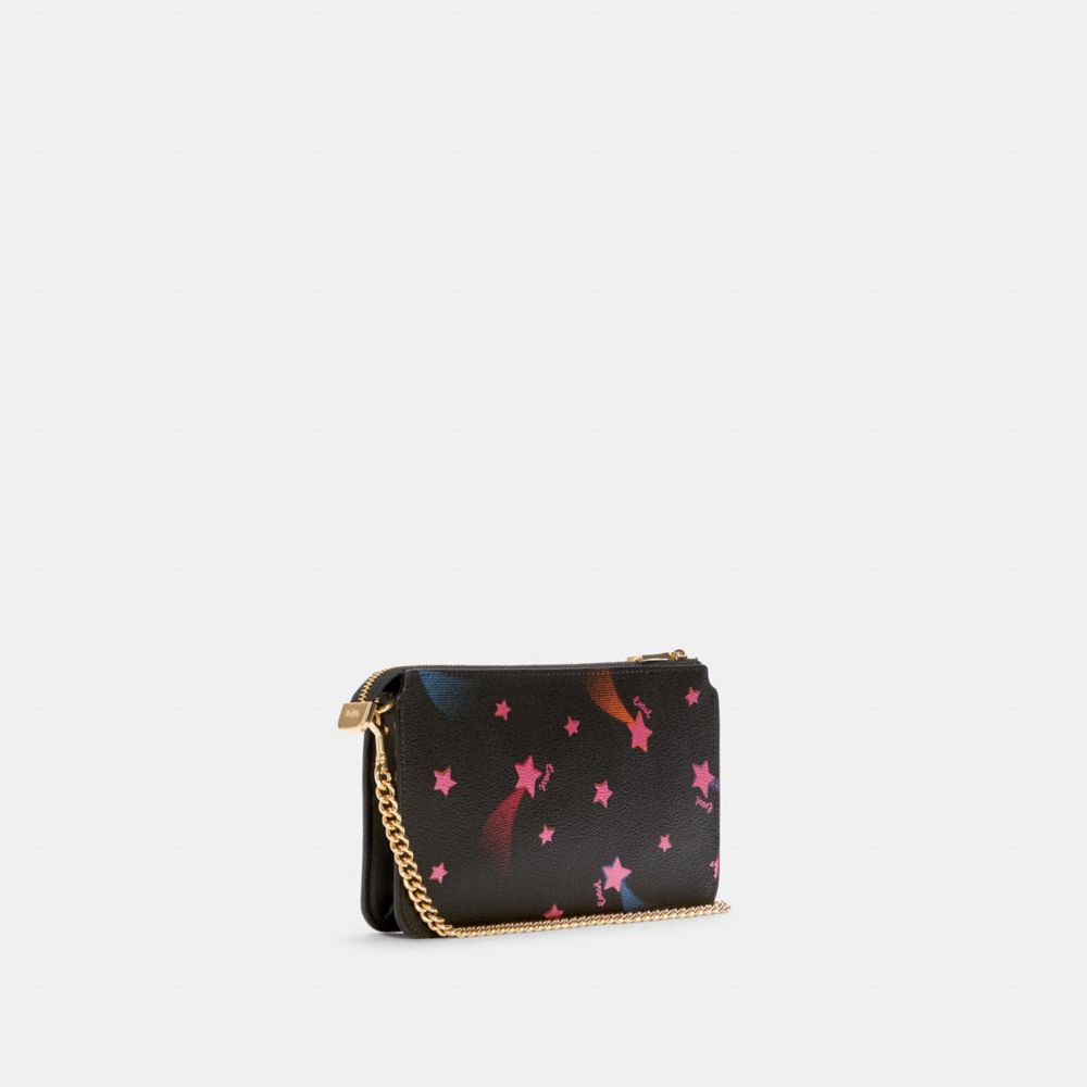 COACH☆POPPY CROSSBODY IN SIGNATURE CANVAS WITH DISCO STAR Coach Poppy Crossbody In Signature Canvas With Disco Star