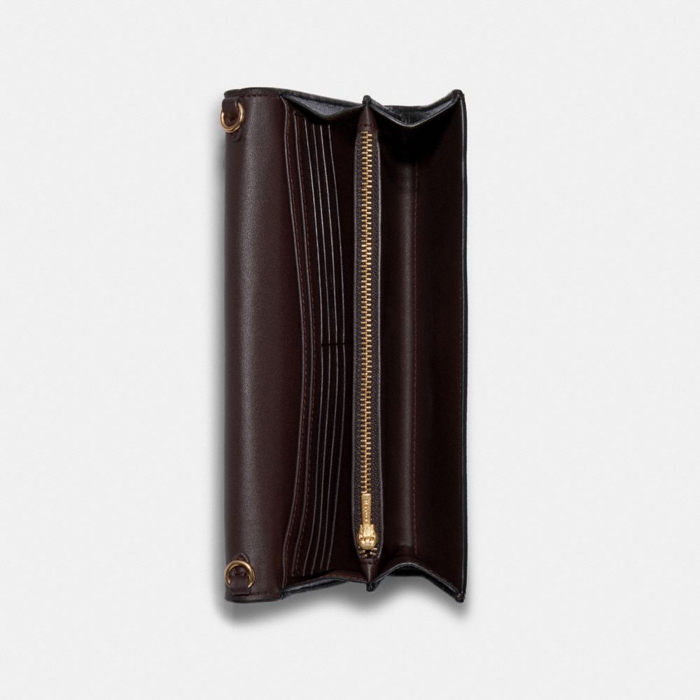 COACH®,Tammie Clutch Crossbody In Signature Canvas,,Inside View,Top View