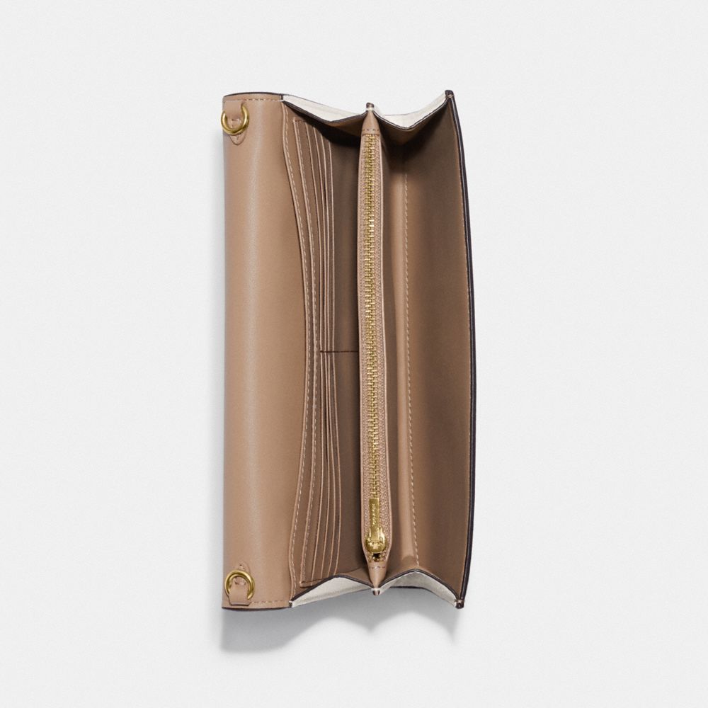 COACH®,Tammie Clutch Crossbody In Signature Canvas,,Inside View,Top View