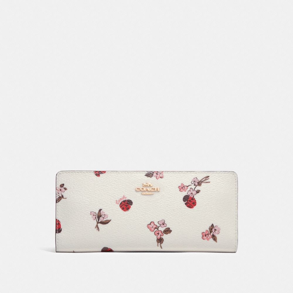 COACH®  Kisslock Coin Purse With Ladybug Floral Print