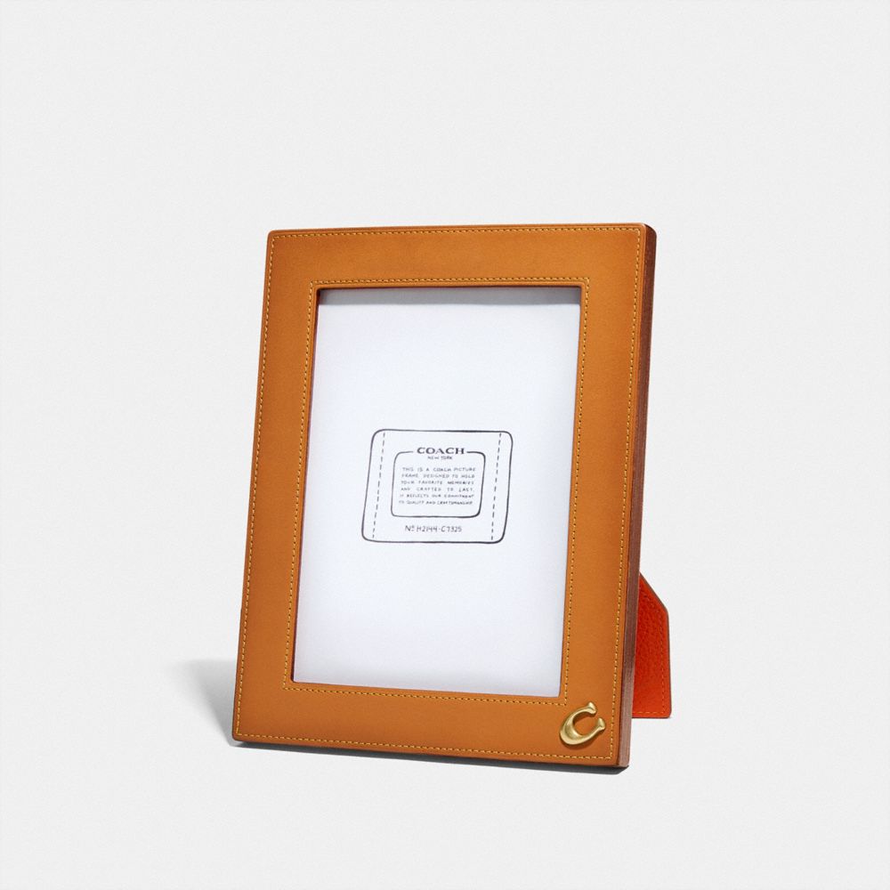 COACH®,Picture Frame,Tabletop Picture Frame,Leather,,Front View