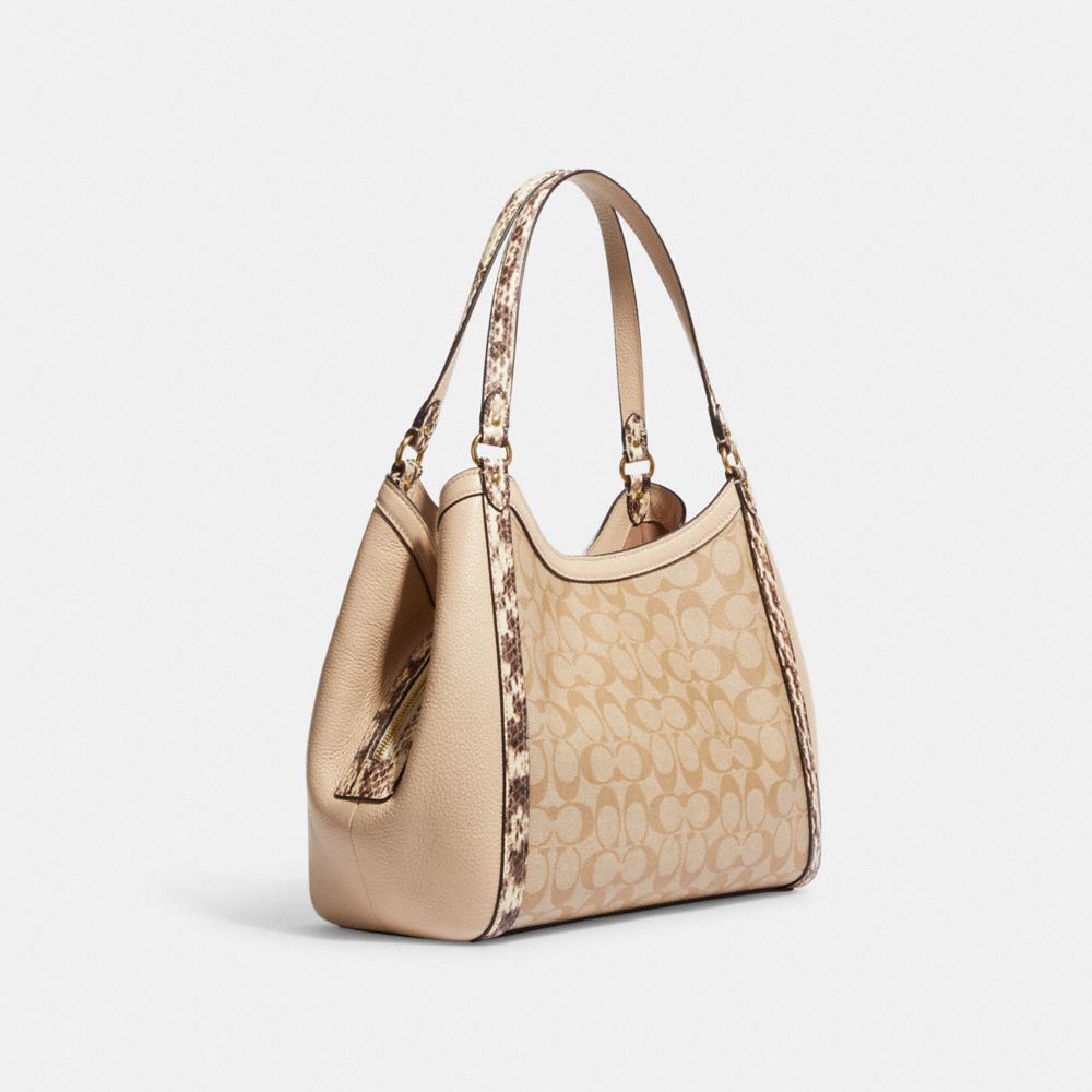 Coach Signature Leather Tote Bag