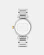 COACH®,CARY WATCH, 34MM,Metal,Two Tone,Back View