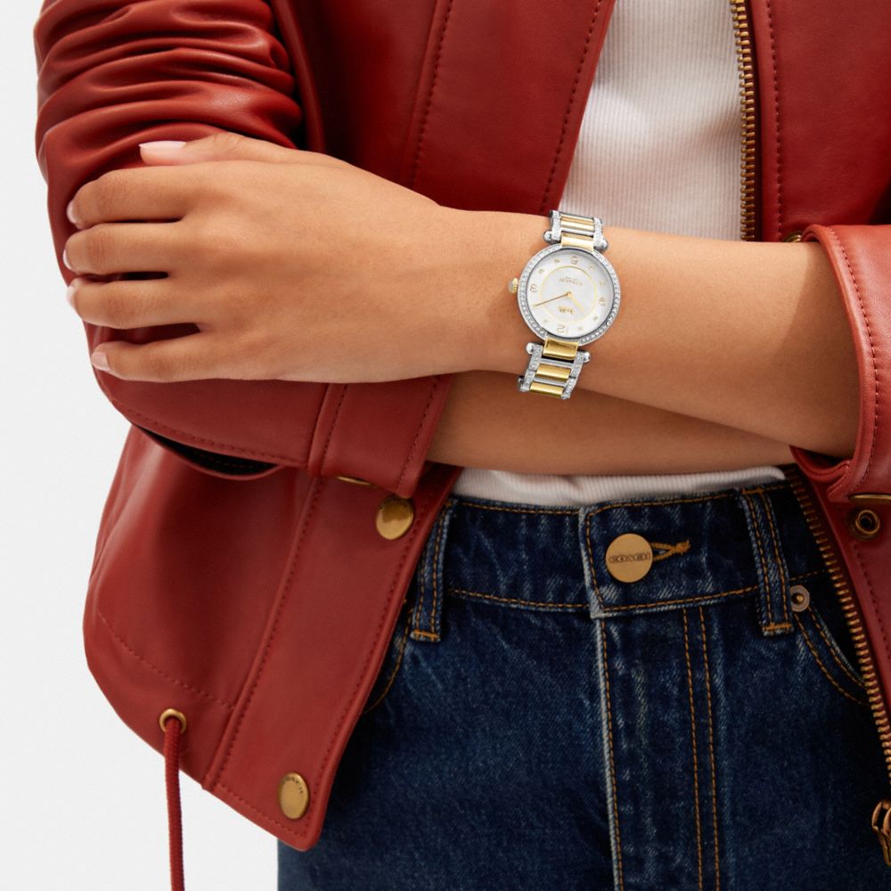 Sofie pave rose cheap gold tone watch