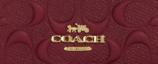 Coach C7361 Mini Wallet On A Chain In Signature Leather IN 1941 Red