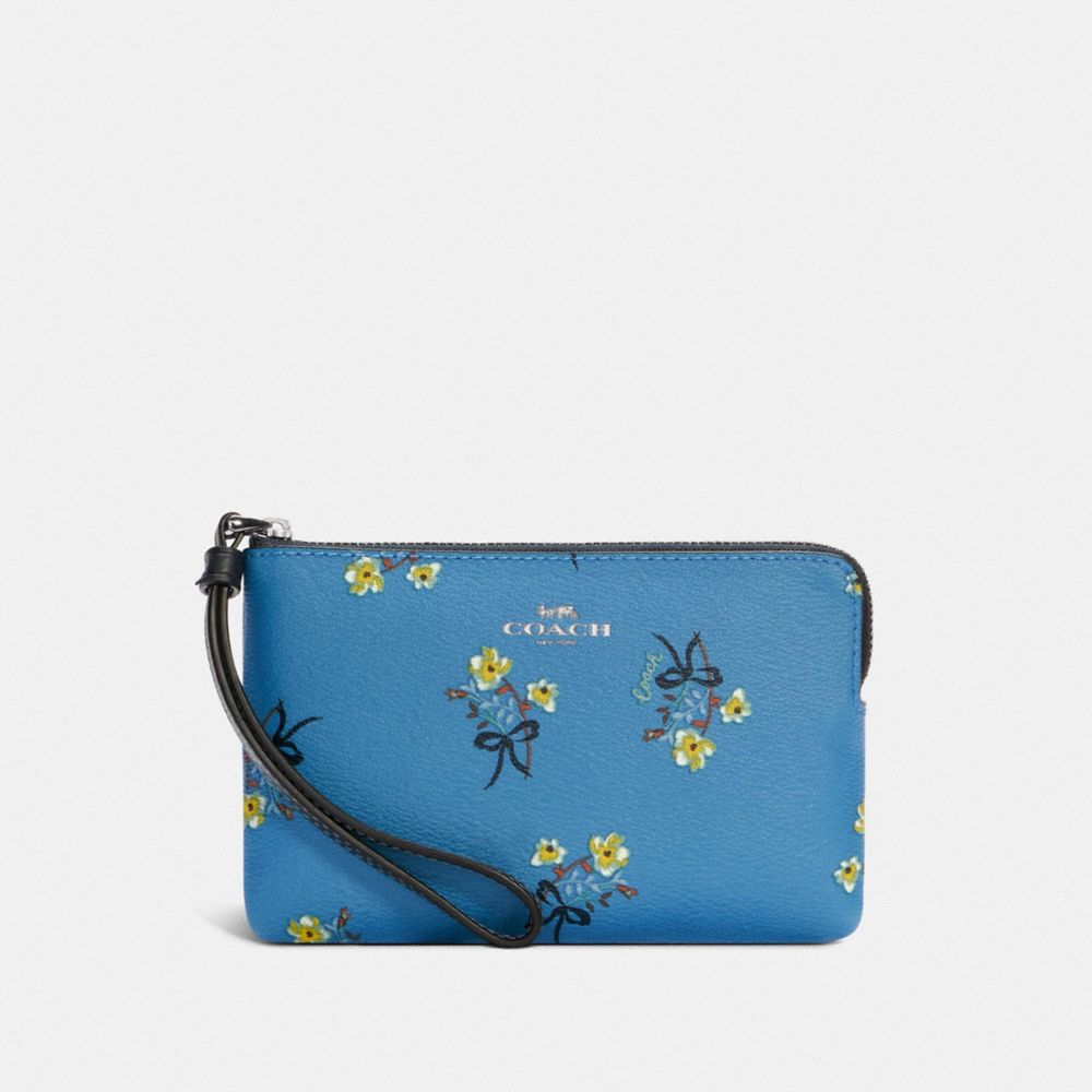 COACH®: Small Wristlet With Floral Bow Print