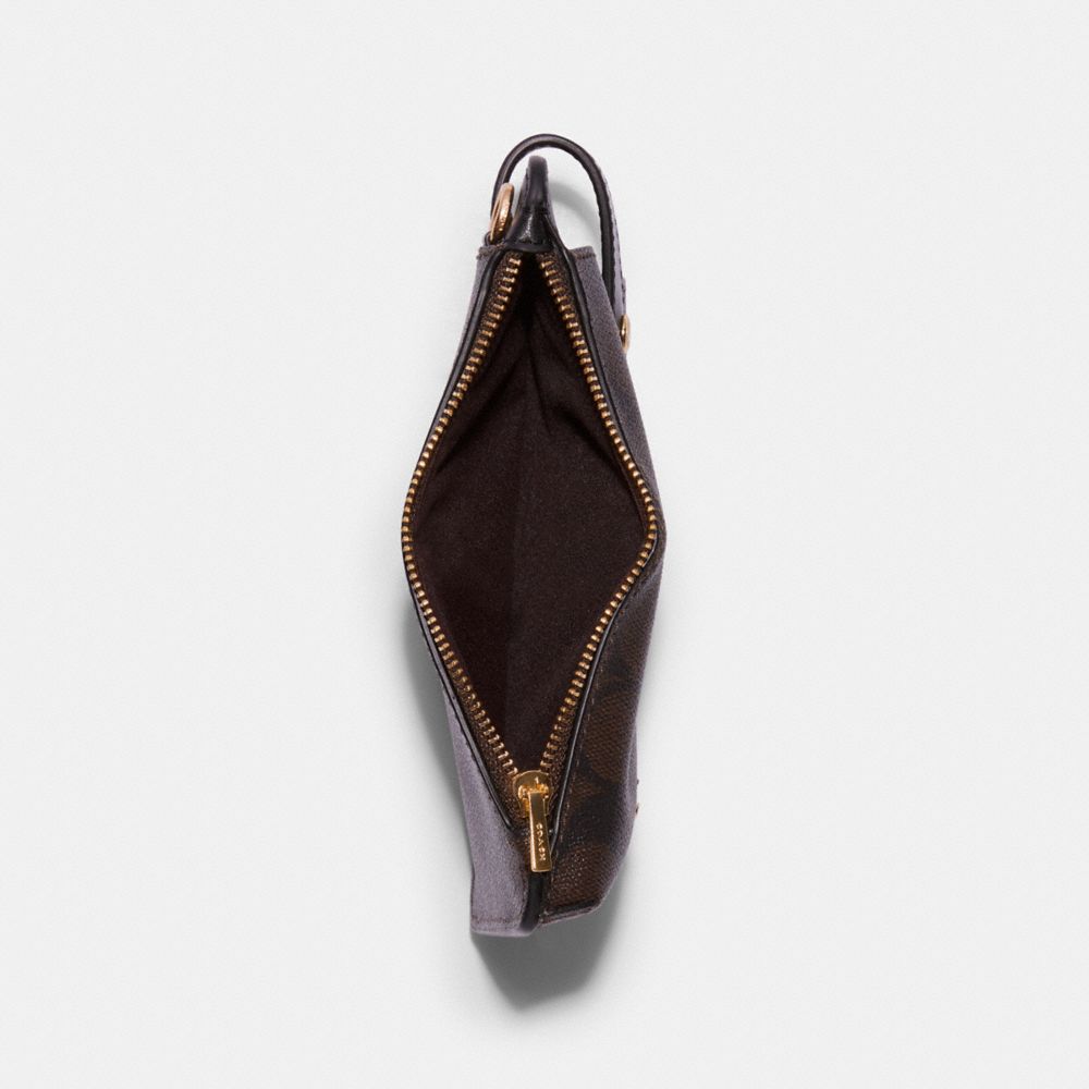 COACH®,Phone Crossbody In Signature Canvas,,Inside View,Top View