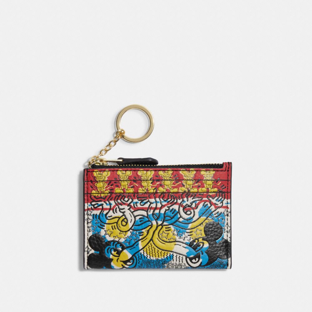 Disney Mickey Mouse X Keith Haring Mini Skinny Id Case