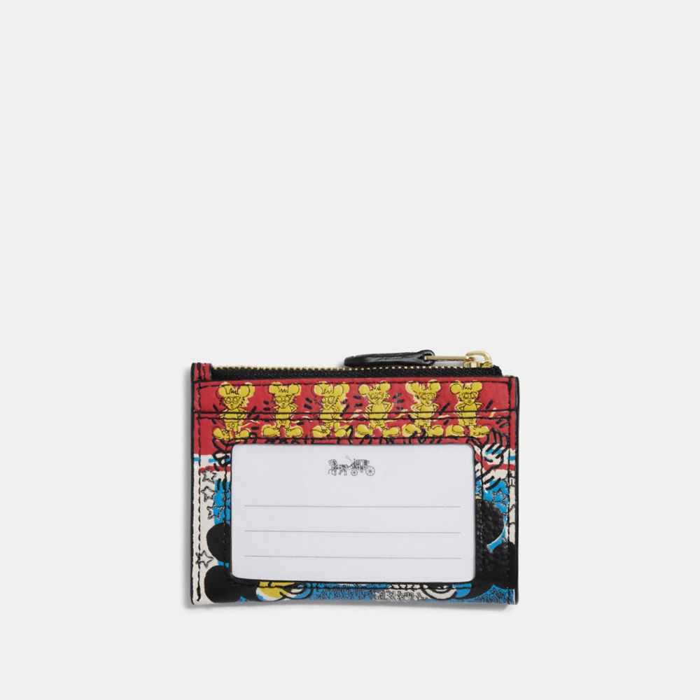 COACH OUTLET® | Disney Mickey Mouse X Keith Haring Mini Skinny Id Case