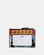 COACH®,DISNEY MICKEY MOUSE X KEITH HARING MINI SKINNY ID CASE,Leather,Gold/Black Multi,Back View