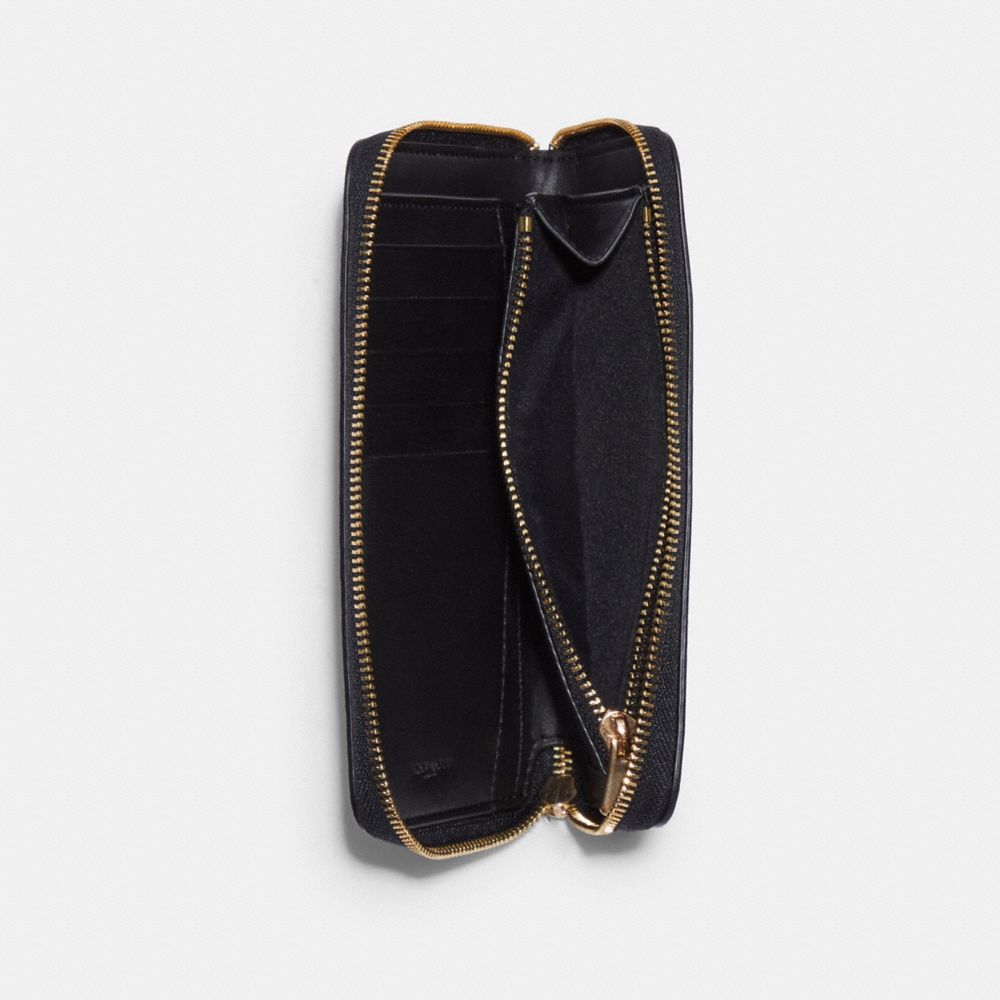 Medium Id Zip Wallet With Tiger Print