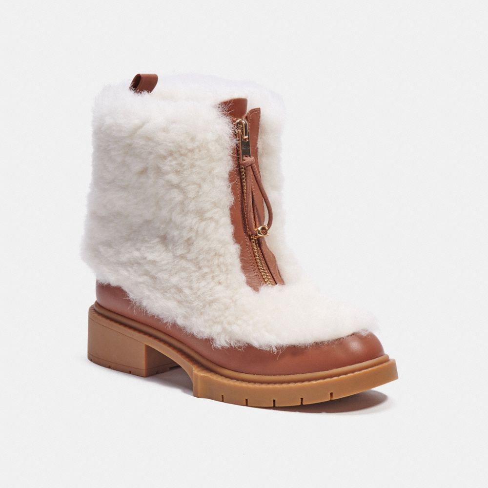 Coach fur lined store boots