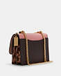 COACH®,KLARE CROSSBODY IN SIGNATURE CANVAS,pvc,Gold/Brown Shell Pink,Angle View