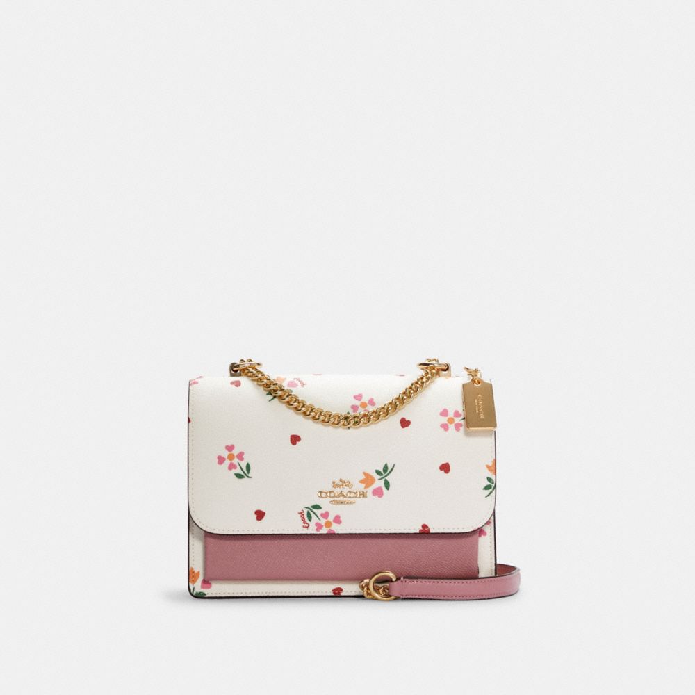 Coach klare crossbody 2025 with daisy applique