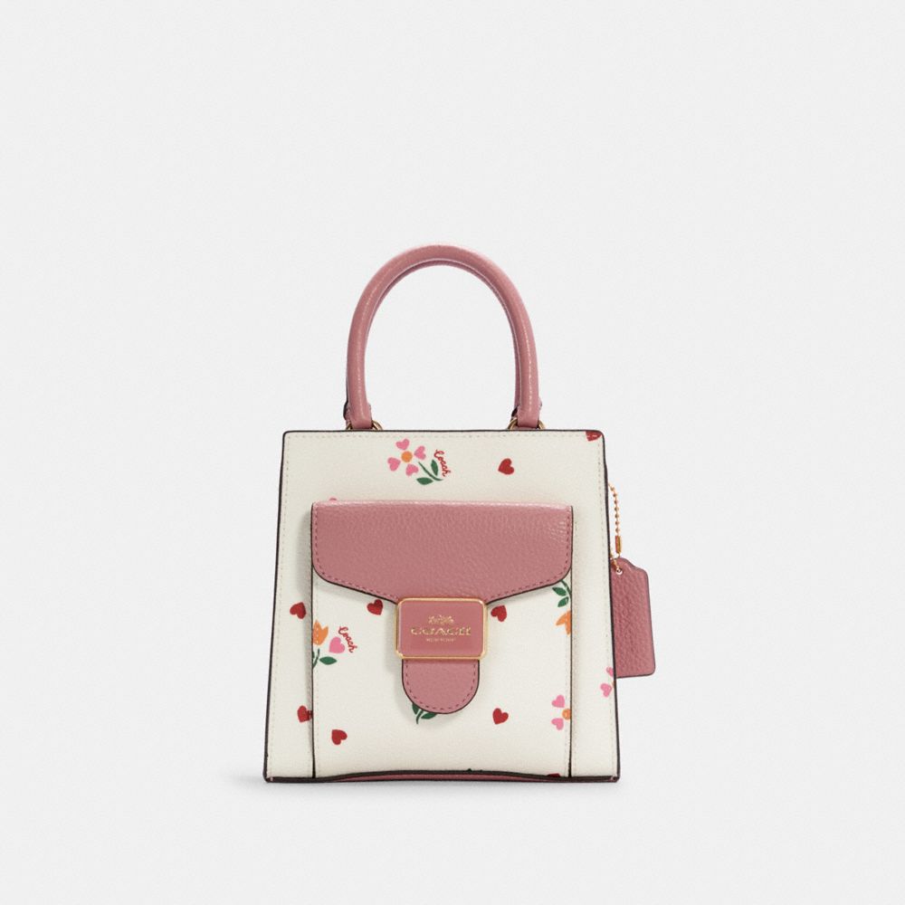 Petal Pink Leather Mini Shoulder Bag