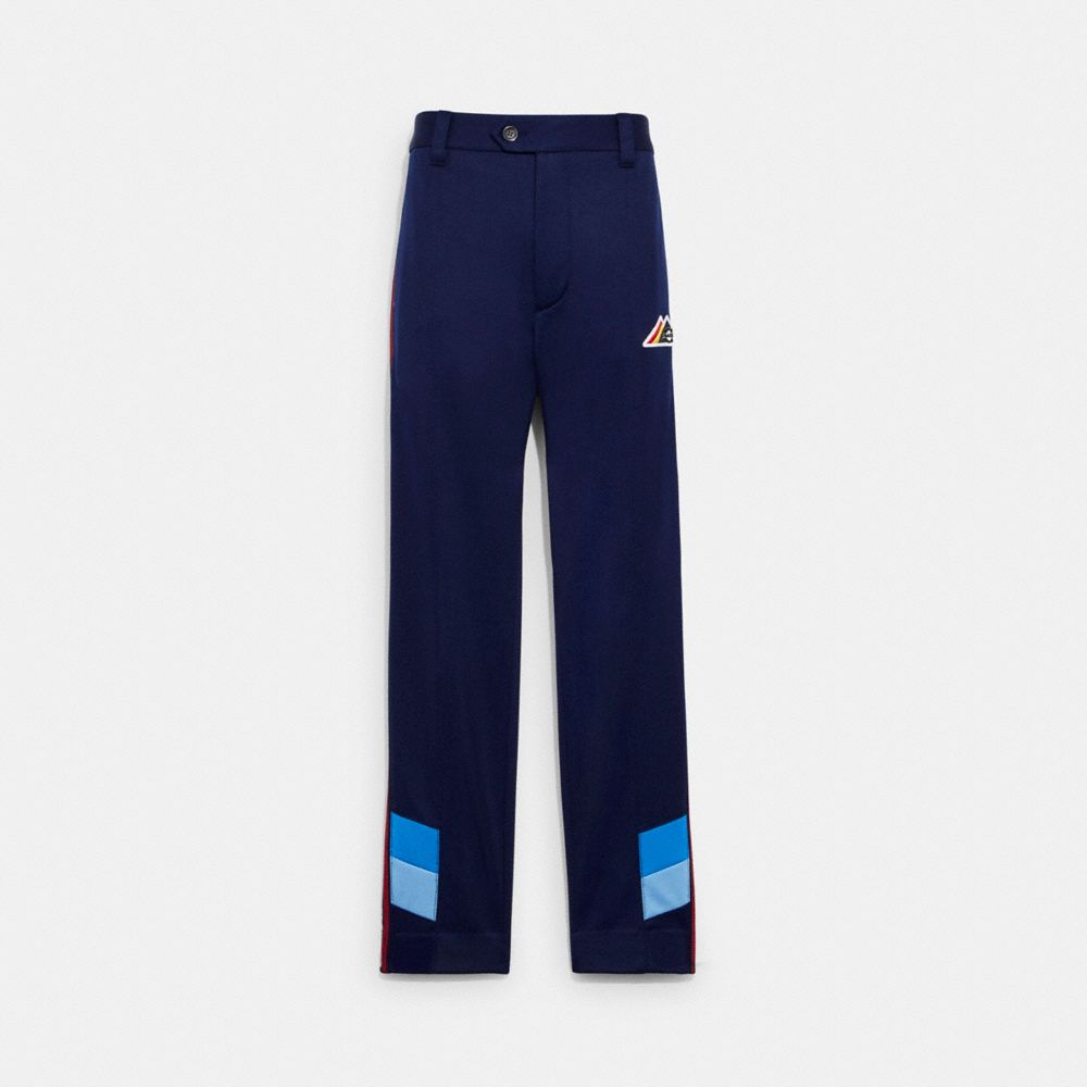COACH®,TRACK PANTS,Navy,Front View