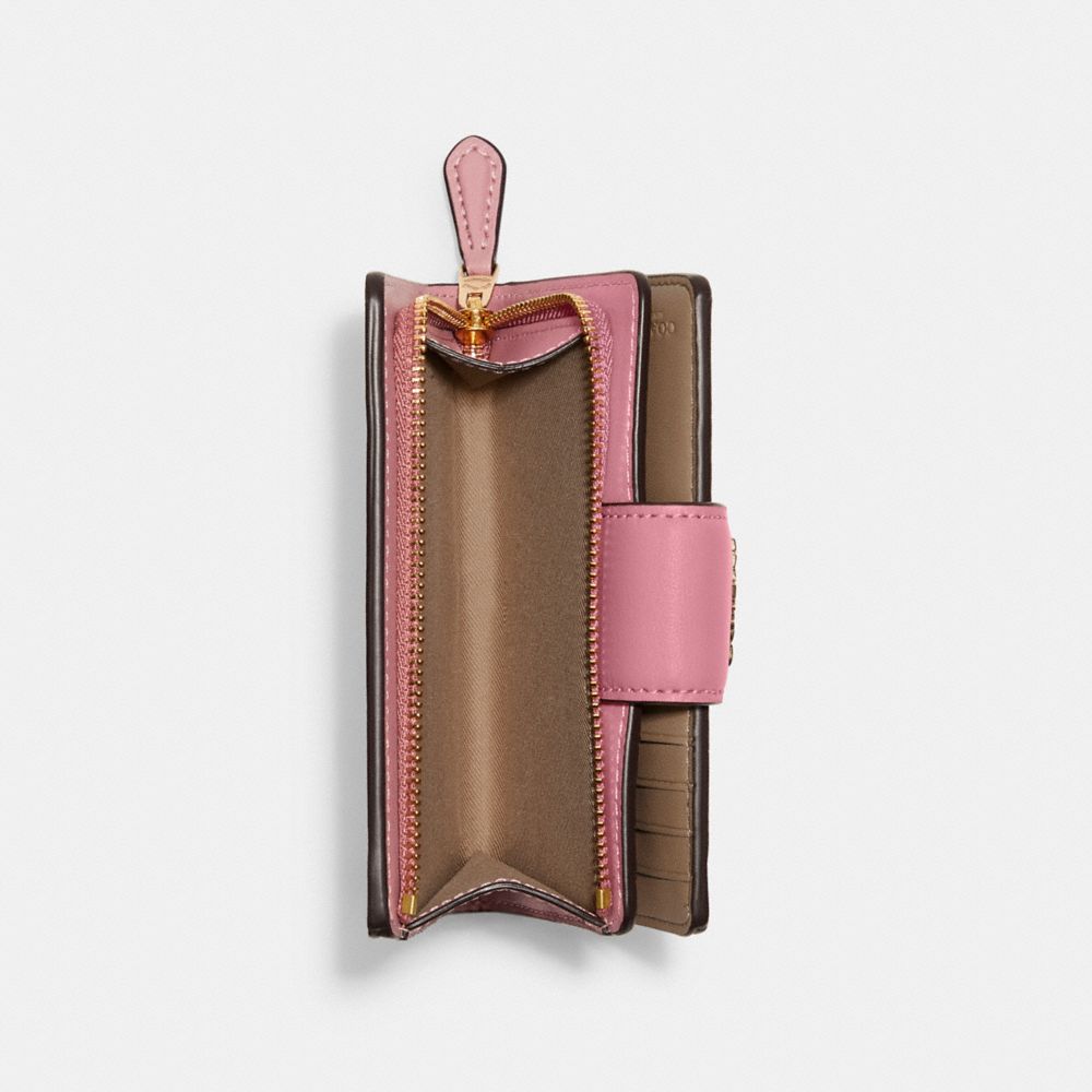 COACH® | Medium Corner Zip Wallet With Heart Petal Print