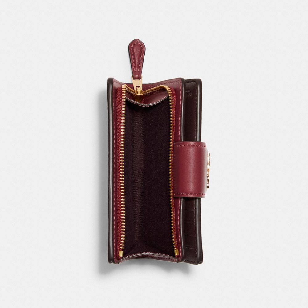 COACH® Outlet | Medium Corner Zip Wallet In Signature Canvas With