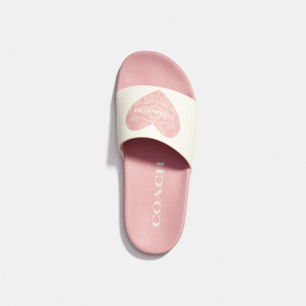 国内発!COACH★Udele Sport Slide With Heart Print★ハート柄 国内発!COACH☆Udele Sport Slide With Heart Print☆ハート柄