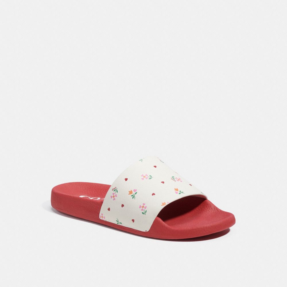 Red discount coach slides