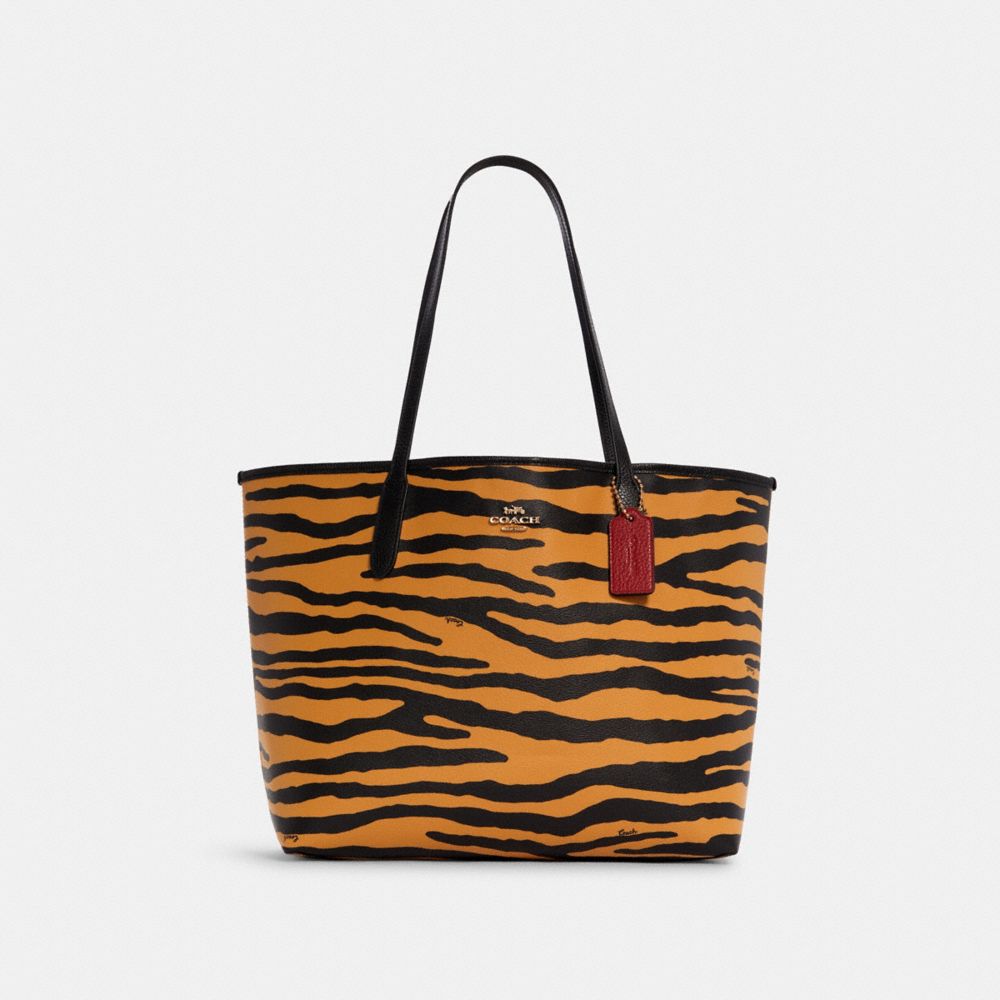 Tiger print handbag sale