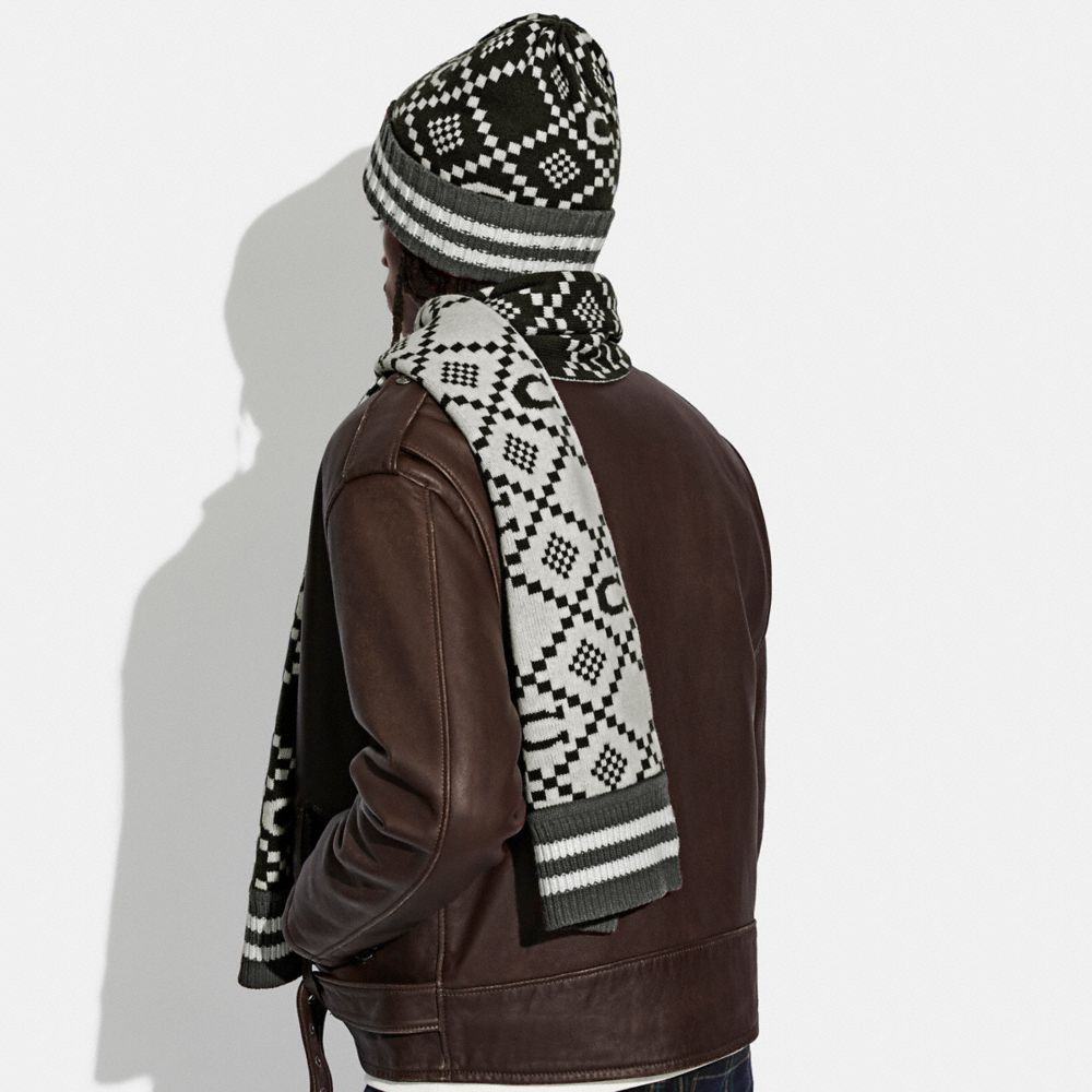 Coach beanie and store scarf