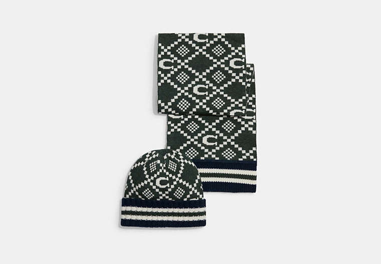 Jacquard Hat And Scarf Set