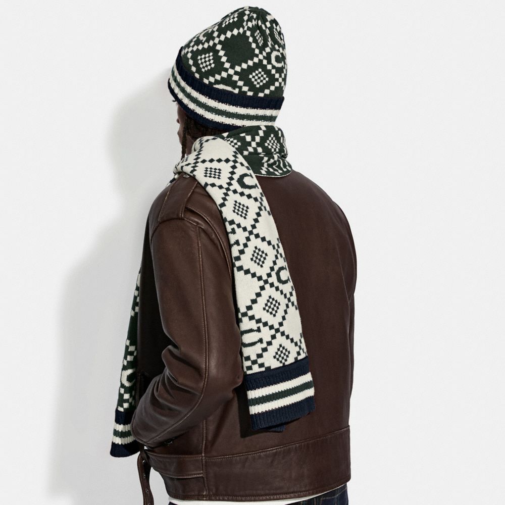 Jacquard Hat And Scarf Set