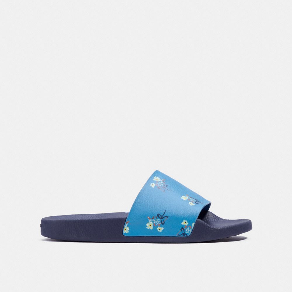 COACH®,Uli Sport Slide With Ladybug Floral Print,,Angle View