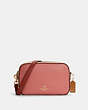 COACH®,JES CROSSBODY IN COLORBLOCK,Leather,Large,Gold/Faded Blush Multi,Front View