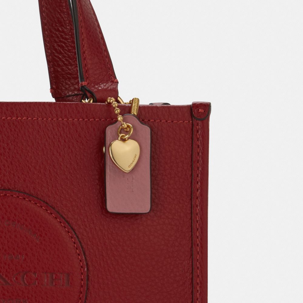 COACH® | Dempsey Tote 22 With Coach Patch And Heart Charm