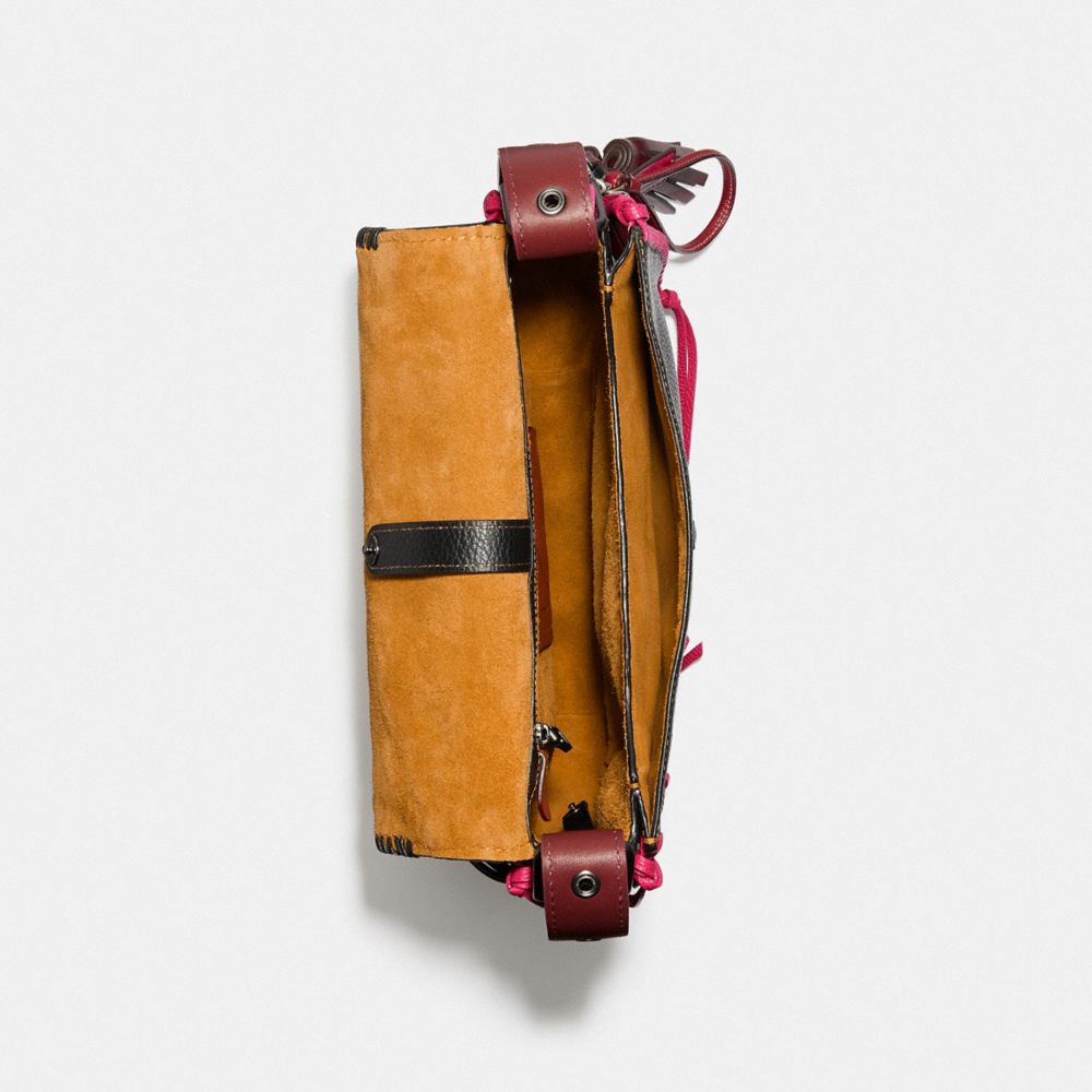 Sac de selle avec rivets whiplash western Coach, recyclé de façon créative