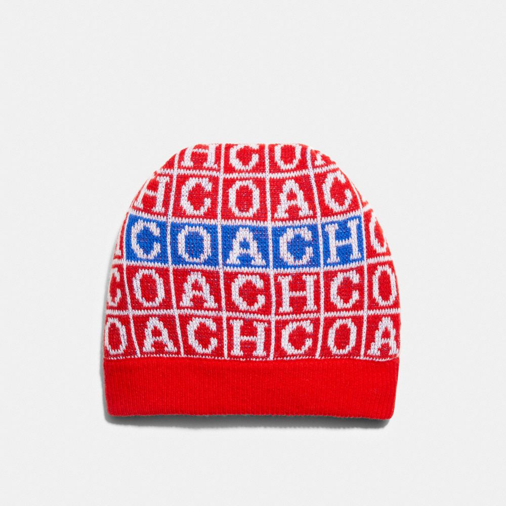 COACH® Crossword Knit Beanie