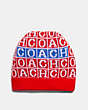 COACH®,CROSSWORD KNIT BEANIE,Multi,Front View