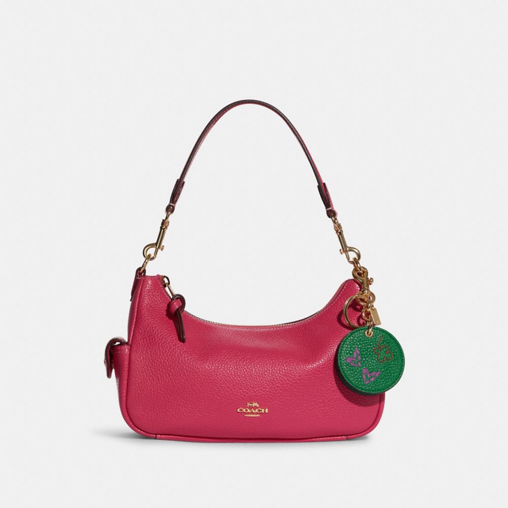 Mirror Bag Charm With Diary Embroidery