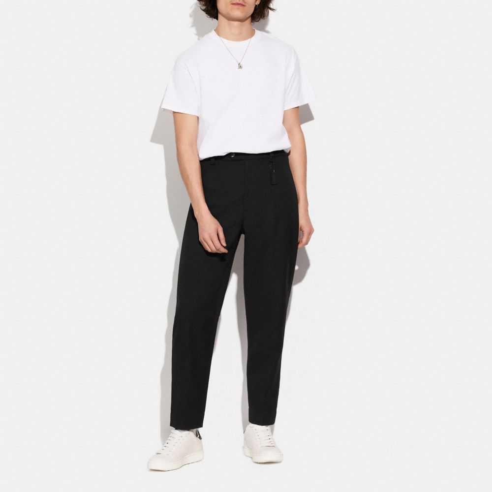 Tapered Fit Flat-Front Trousers