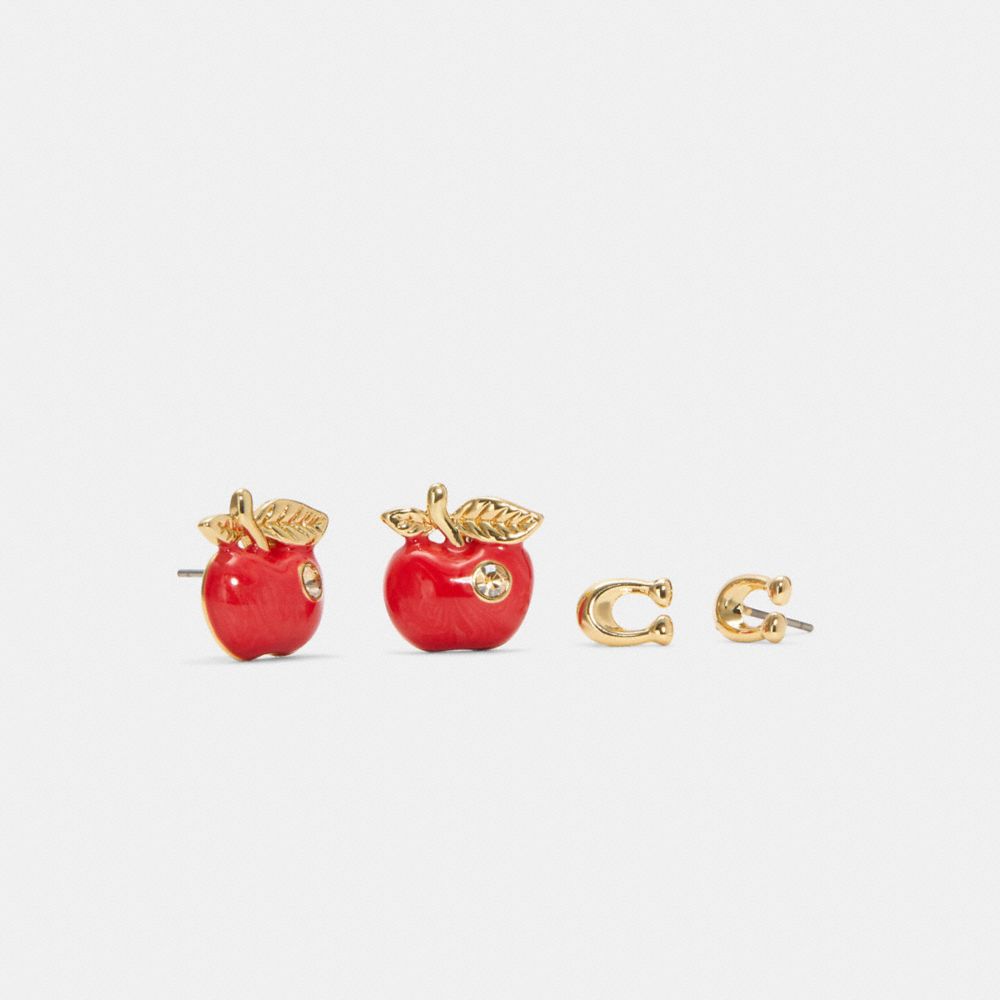 Parure Clous D'oreilles Signature Et Pomme