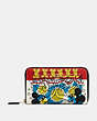 Disney Mickey Mouse X Keith Haring Medium Id Zip Wallet