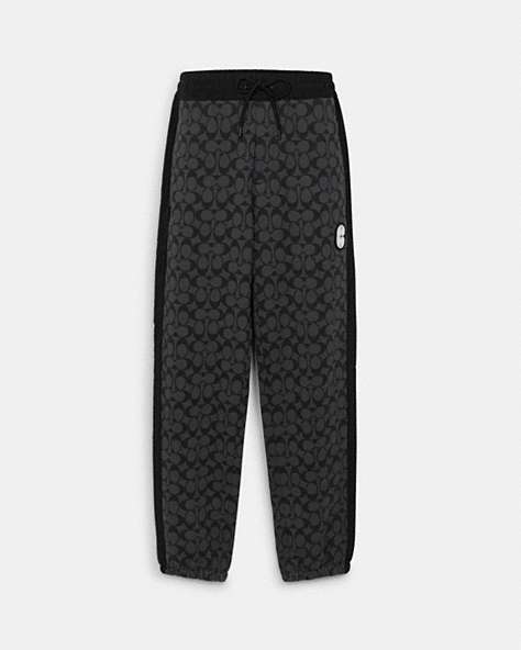 COACH®,SIGNATURE JOGGER,Fabric,Charcoal Signature,Front View