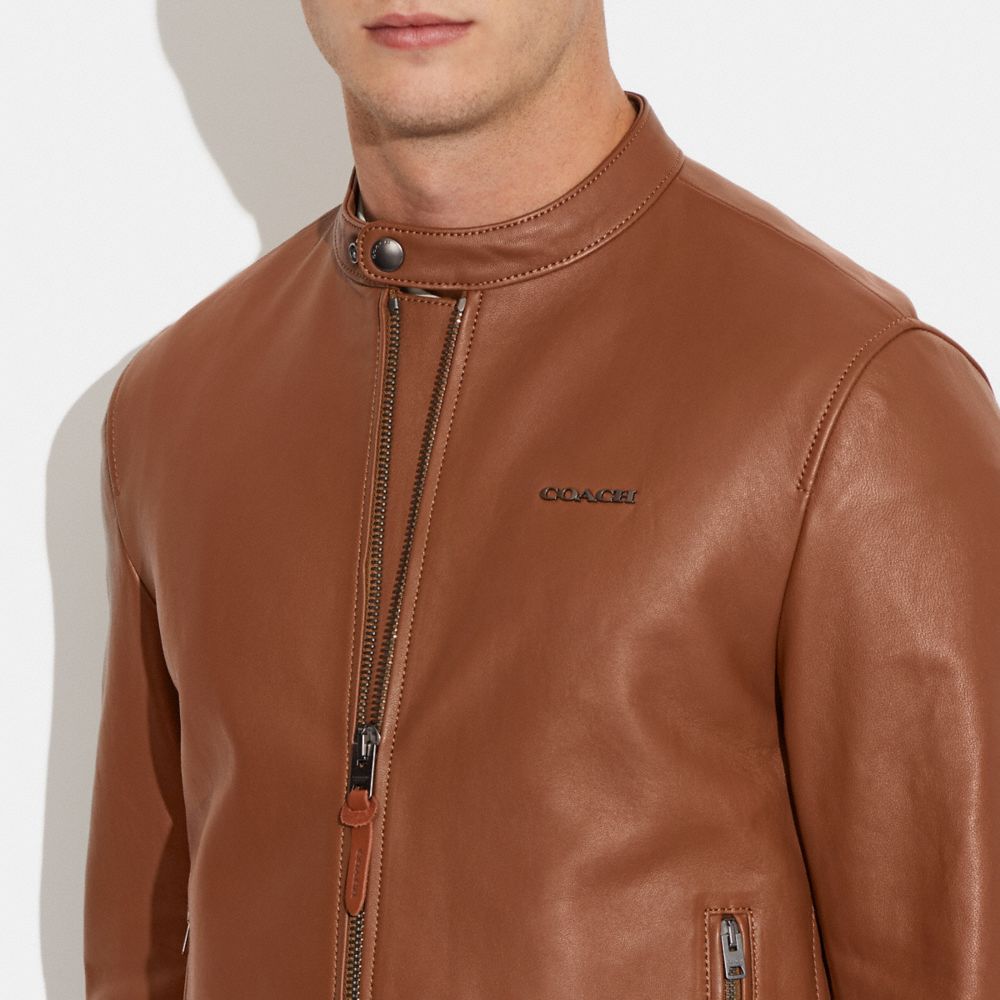 Coach men's racer outlet jacket