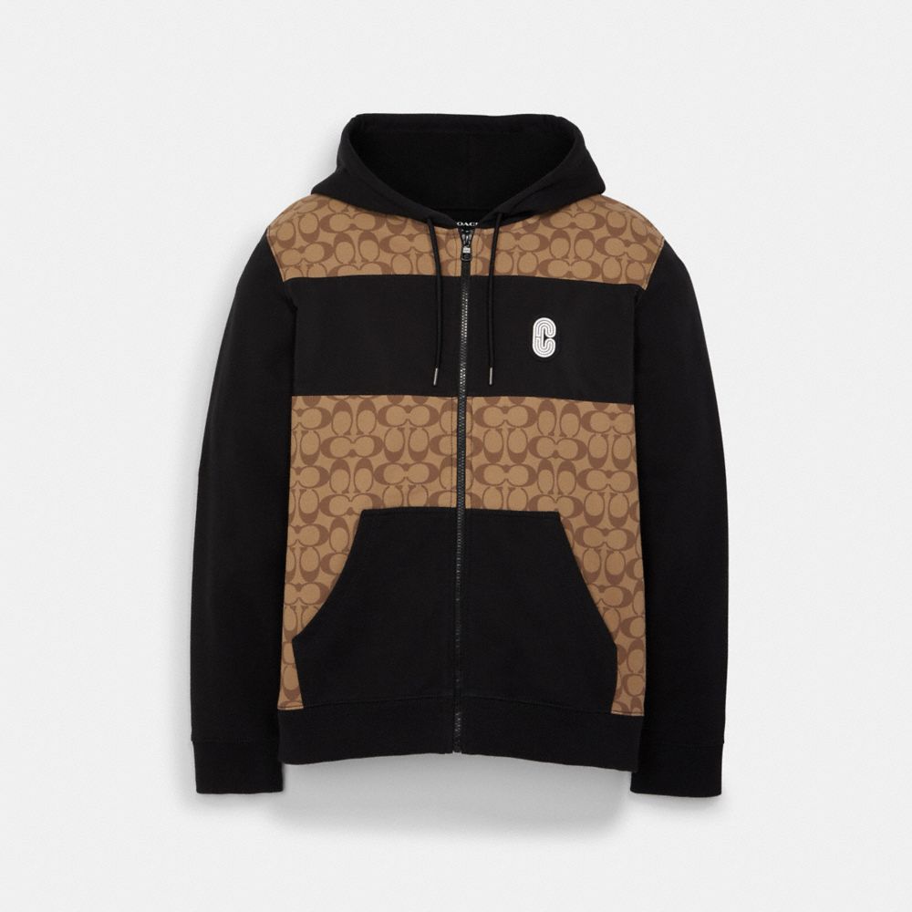 COACH OUTLET®  Signature Zip Hoodie