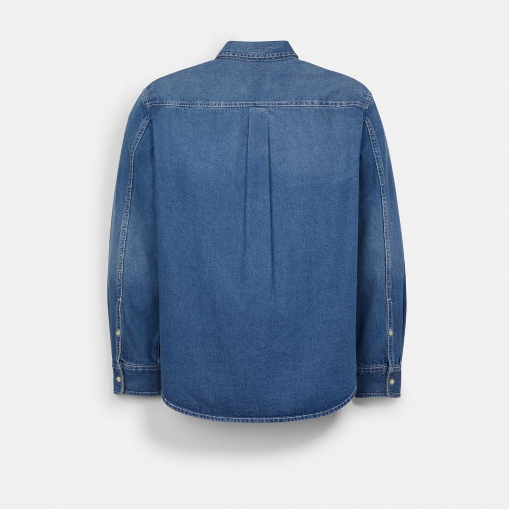 COACH®,Denim Shirt,,Detail View
