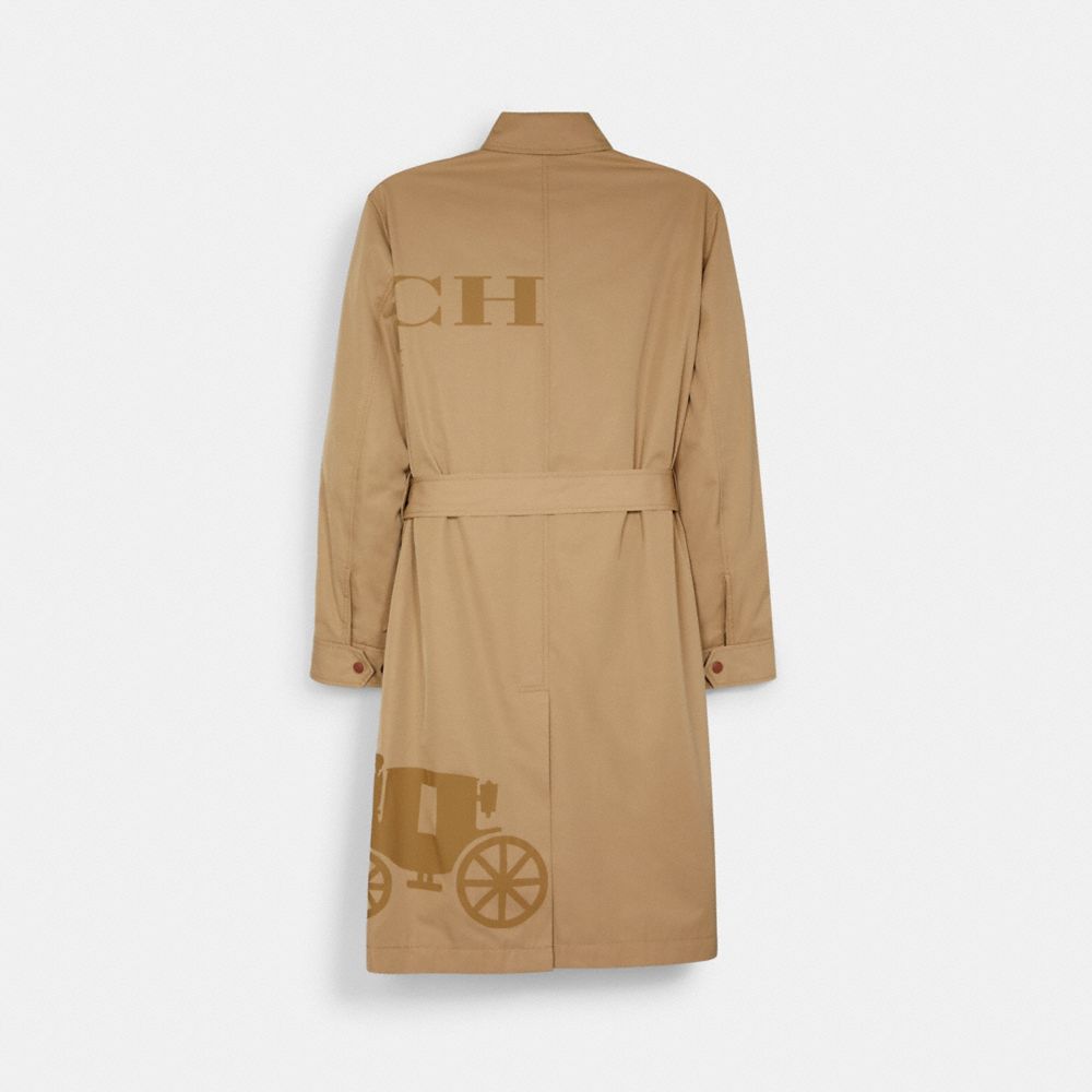 COACH®,Fashion Trench Coat,,Back View