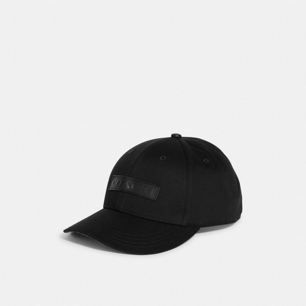 COACH®,Mixed Media Baseball Cap,,Front View