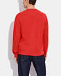 COACH®,LOUNGE CREWNECK SWEATSHIRT,Fabric,Miami Red,Scale View